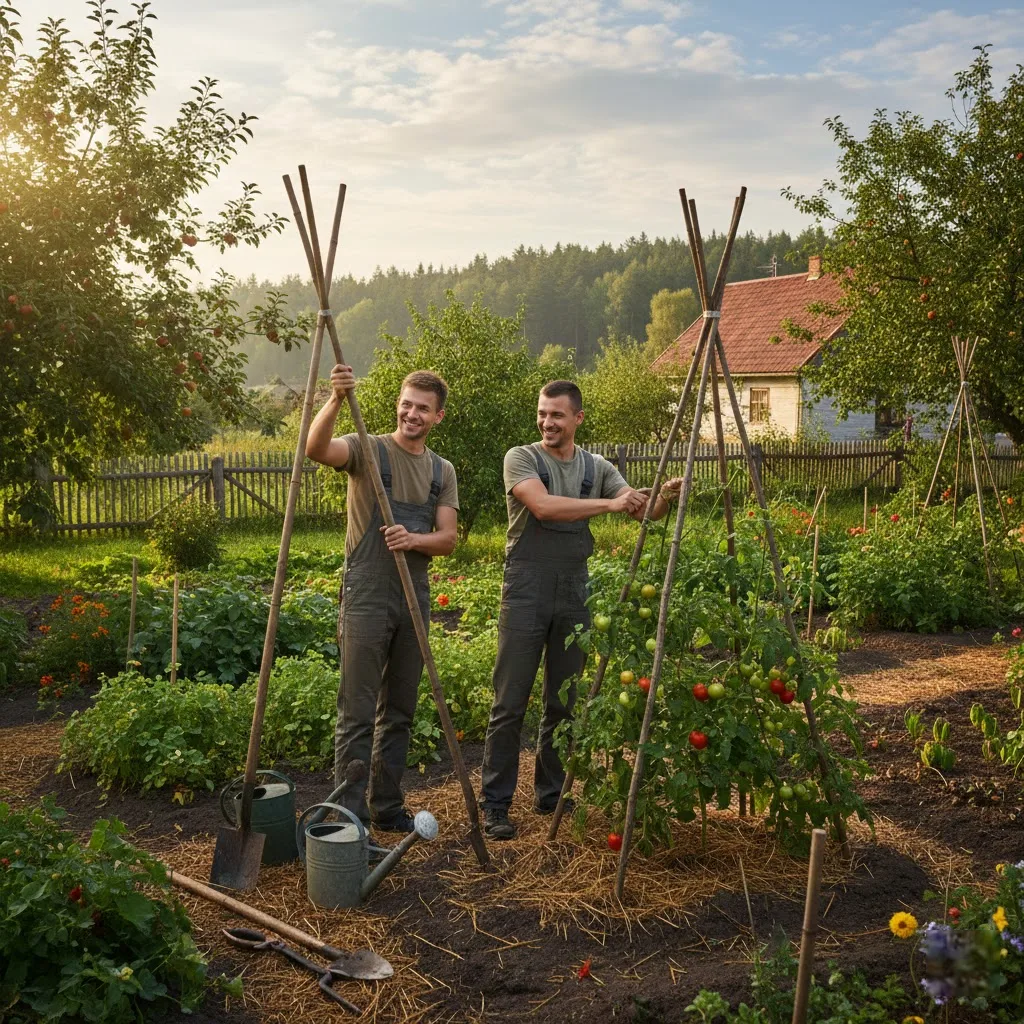 Du Broliai Sode: Dvigubo Stiebo Metodika ir Sinergija Jūsų Darže