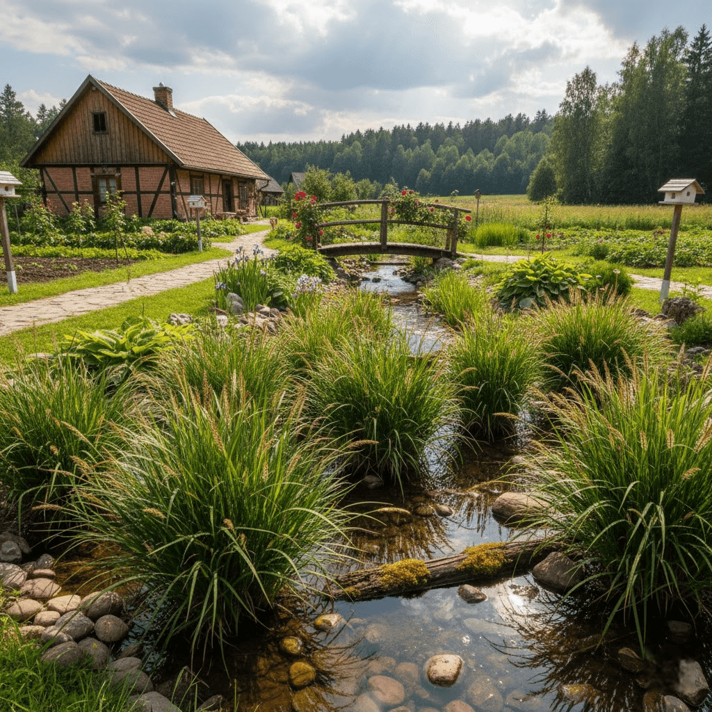 Palminė viksva: Šlapių vietų karalienė ir egzotiškas sodo akcentas