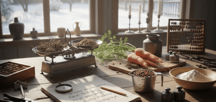 Tikslumo matematika: Kaip teisingai apskaičiuoti kiekius sode ir virtuvėje