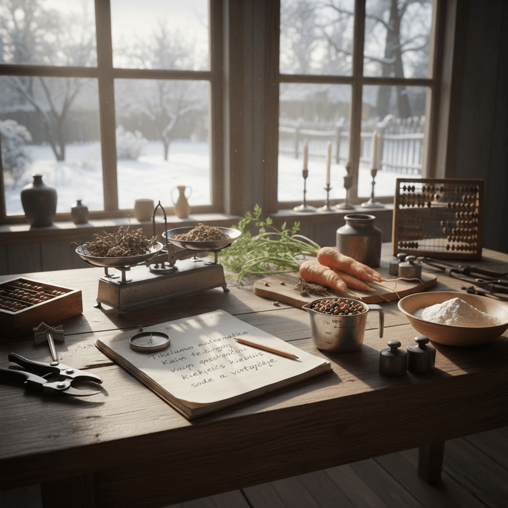 Tikslumo matematika: Kaip teisingai apskaičiuoti kiekius sode ir virtuvėje