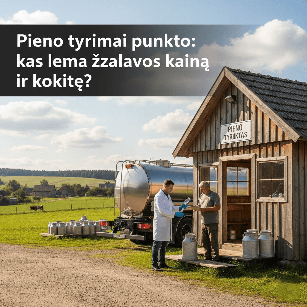 Pieno tyrimai punkto: kas lemia žaliavos kainą ir kokybę?