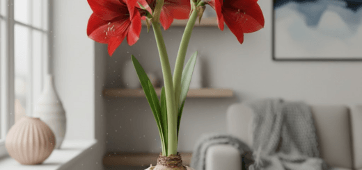 Amarilis vaške: stilinga žydinti interjero detalė be jokio vargo