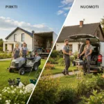 Nuomoti ar pirkti? Sumanus požiūris į sodo techniką ir įrankius