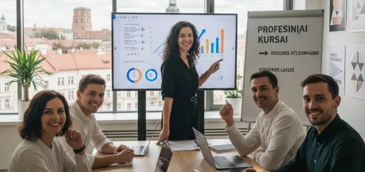 Profesiniai kursai: tiesiausias kelias į didesnį atlyginimą ir karjeros laisvę