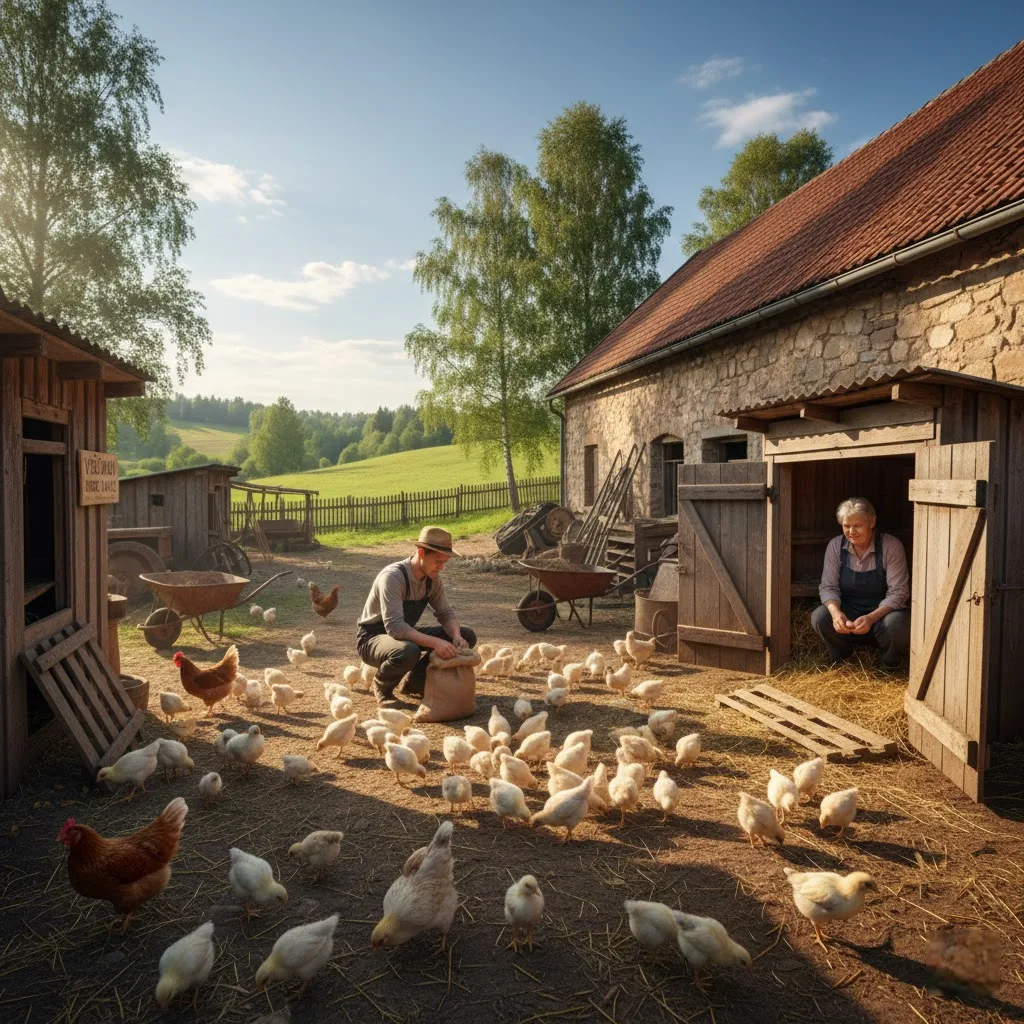 Viščiukai kieme ir ūkyje: Praktinė sėkmingo auginimo strategija