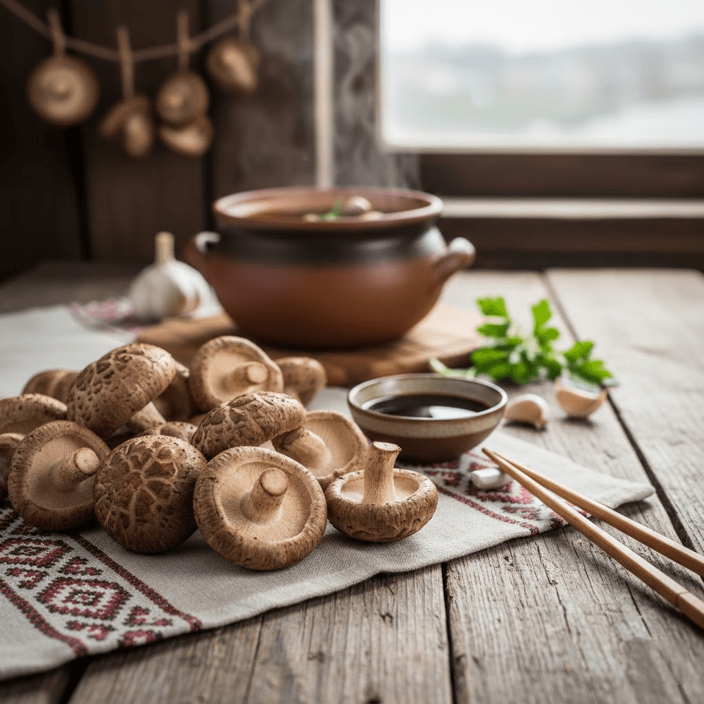 Shiitake grybai: Rytų išmintis ir unikalus skonis jūsų virtuvėje