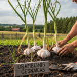 Dramblinis česnakas: švelnusis daržo galiūnas ir jo auginimo paslaptys