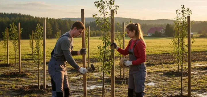 Tvirtas startas: kuolai medeliams ir teisingas jų įrengimas