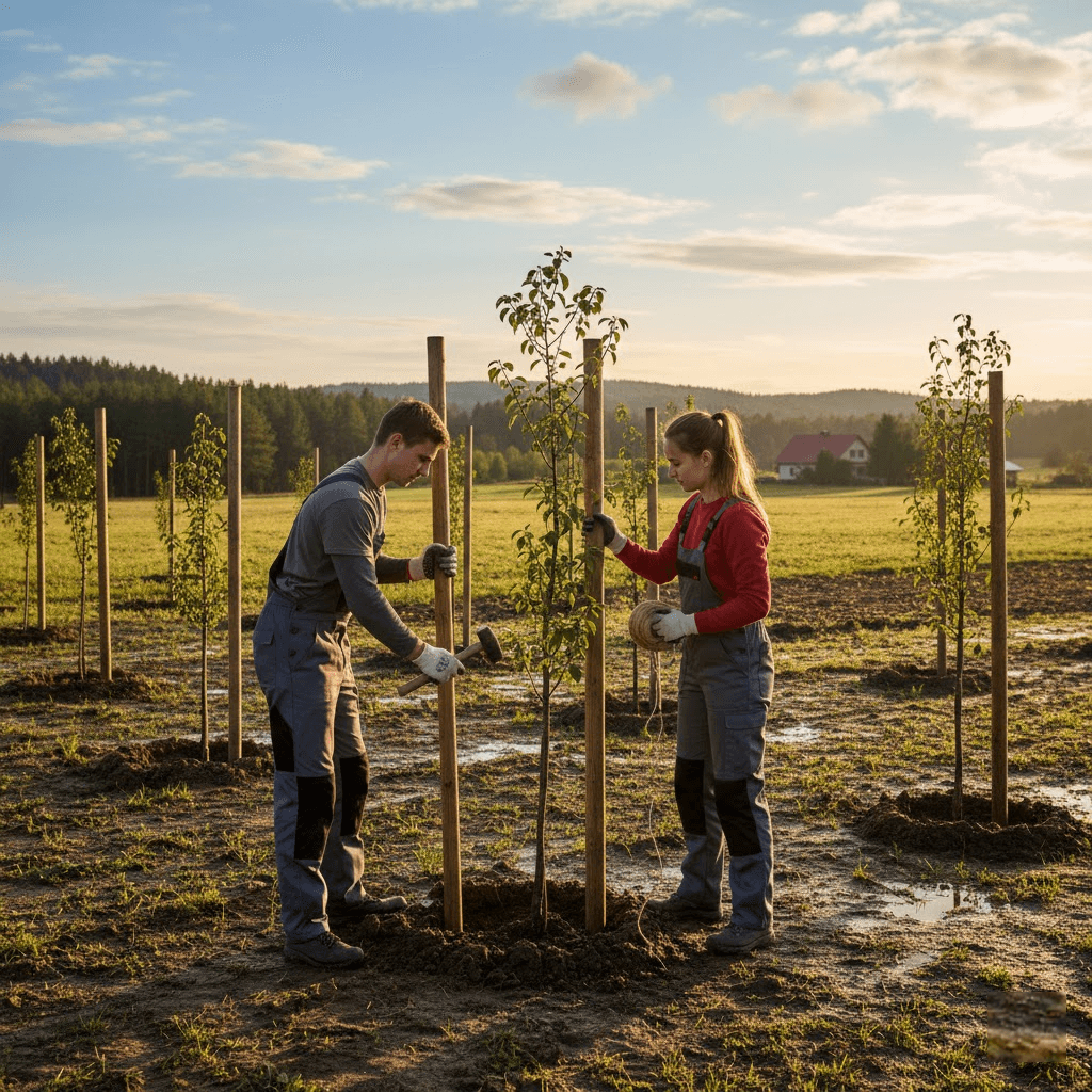 Tvirtas startas: kuolai medeliams ir teisingas jų įrengimas