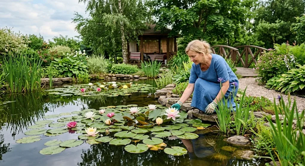 Vandens lelijų magija: kaip sukurti žydinčią ramybės oazę savo kiemo tvenkinyje