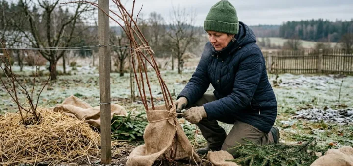 Šaltos žemos iššūkiai bespyglėms gervuogėms: kaip užtikrinti saugų augalų poilsį ir kitų metų derlių