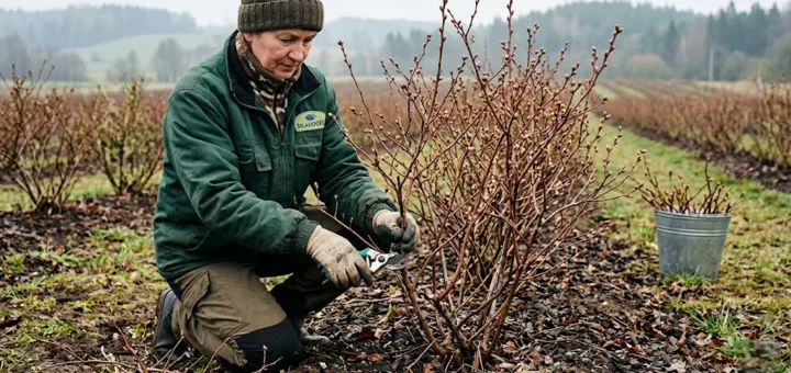 Šilauogių genėjimas pavasarį: kaip suformuoti krūmą, kad uogos būtų stambios, o derlius stebintų