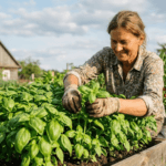 Aromatingas daržas: kaip užsiauginti vešlius bazilikus po atviru dangumi