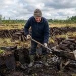 Šiluma iš pelkių gelmių: praktiniai patarimai ir įžvalgos pasirinkus durpių kurą