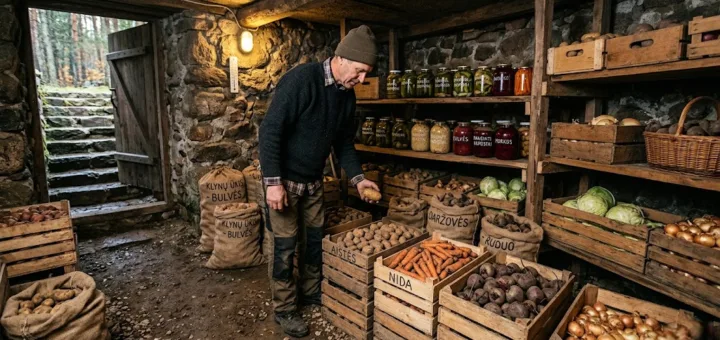 Natūralus šaldytuvas po žeme: kaip įsirengti rūsį, kuriame daržovės išliks šviežios iki pavasario