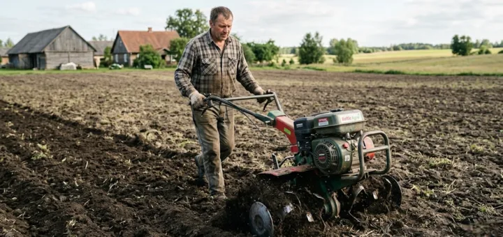 Efektyvus žemės dirbimas: kaip išsirinkti patikimą benzininį kultivatorių savo ūkiui