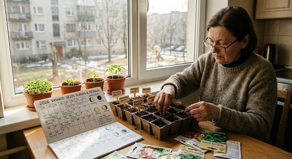 Pavasaris ant palangės: Strateginis 2026-ųjų vasario sėjos planas ir Mėnulio įtaka Pavasaris ant palangės: Strateginis 2026-ųjų vasario sėjos planas ir Mėnulio įtaka