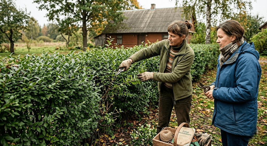 Žaliosios architektūros pamokos: kaip meistriškai suformuoti tankią ir sveiką ligustrų gyvatvorę