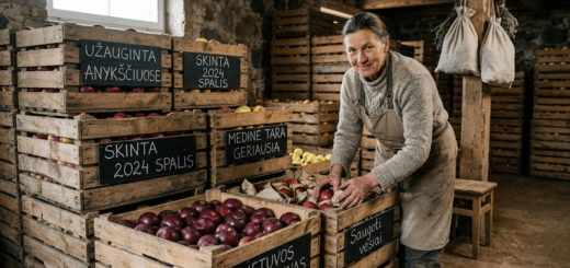 Medinis obuolių derliaus saugojimo menas: kodėl natūrali tara neturi sau lygių?