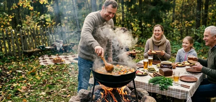 Ugnies ir ketaus simfonija: Kaip kazanas paverčia paprastą iškylą kulinariniu nuotykiu
