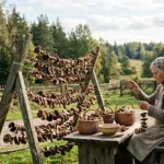 Saulės spindulių konservavimas: Archajiškas ir natūralus grybų džiovinimo menas gryname ore