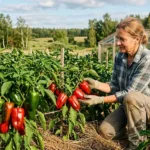 Saldžiosios paprikos po atviru dangumi: strategija, kaip pasiekti gausų derlių Lietuvos klimato sąlygomis