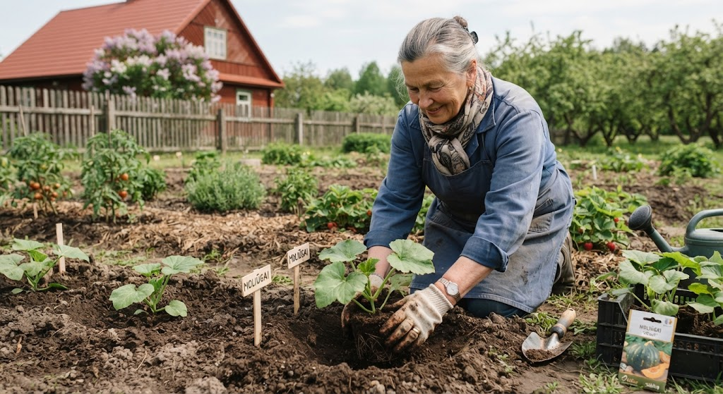 Moliūgų auginimas iš daigų: Praktiniai patarimai gausiam derliui Moliūgų auginimas iš daigų: Praktiniai patarimai gausiam derliui