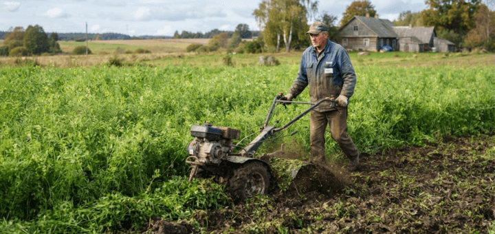 Sideratų įterpimas į dirvą: taisyklės, laikas ir metodai