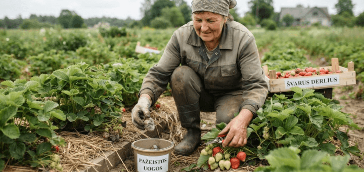 Kaip įveikti braškių puvinį ir išsaugoti derlių
