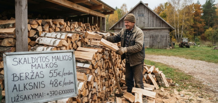 Skaldytos malkos ir jų kainos: Kaip protingai pasiruošti šildymo sezonui