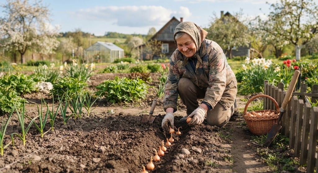 Svogūnų sodinimas pavasarį: patikrinti būdai, užtikrinantys gausų ir sveiką derlių